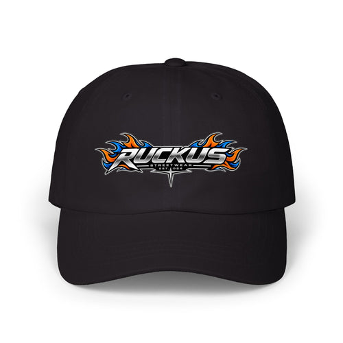 Ruckus Flaming Logo Baseball Cap